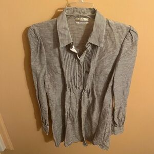 CO Spring-Summer 2018 linen & silk striped button up shirt